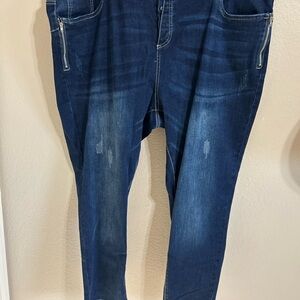 Casual Blue Relaxed Jeans for Women